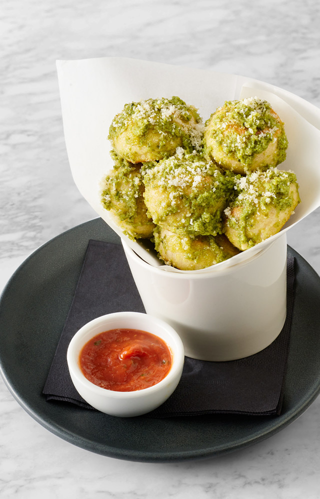 Loaded Pesto Dough Balls