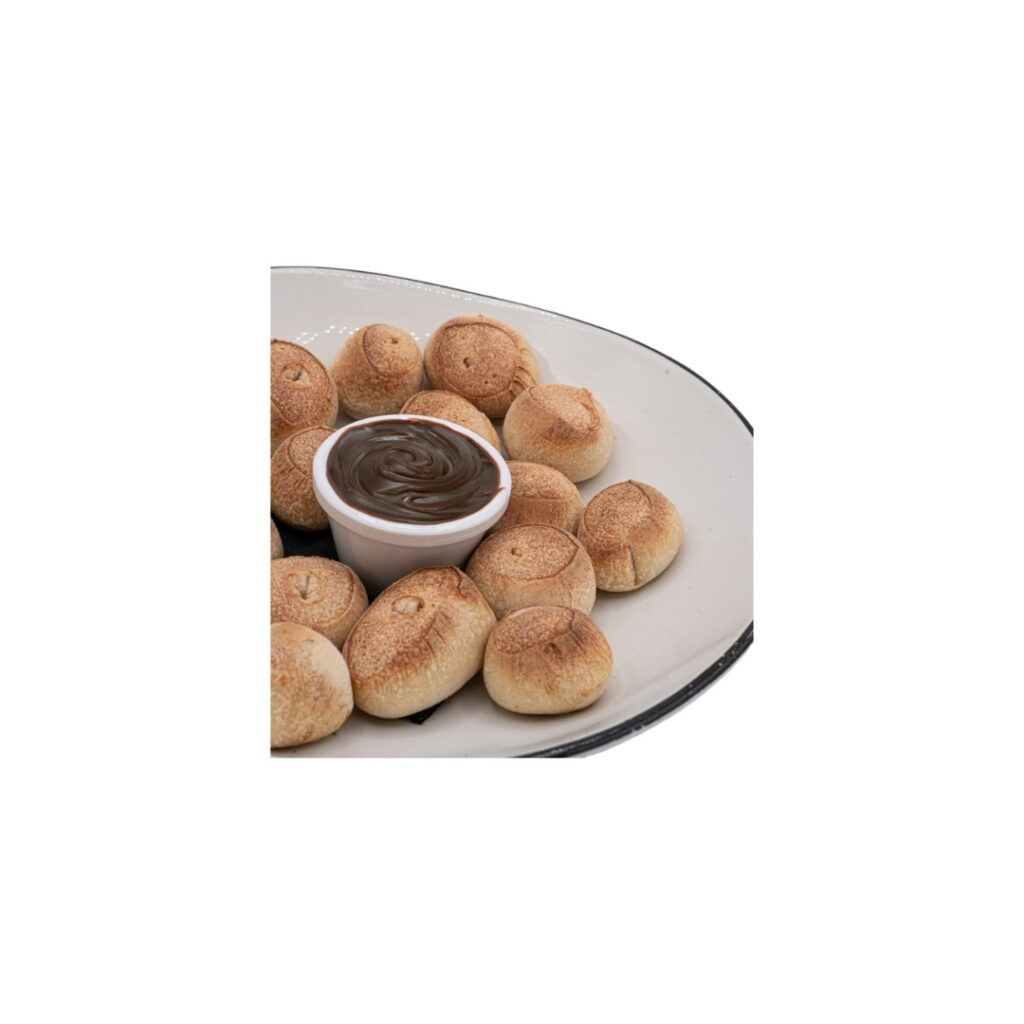 Dough balls with Nutella