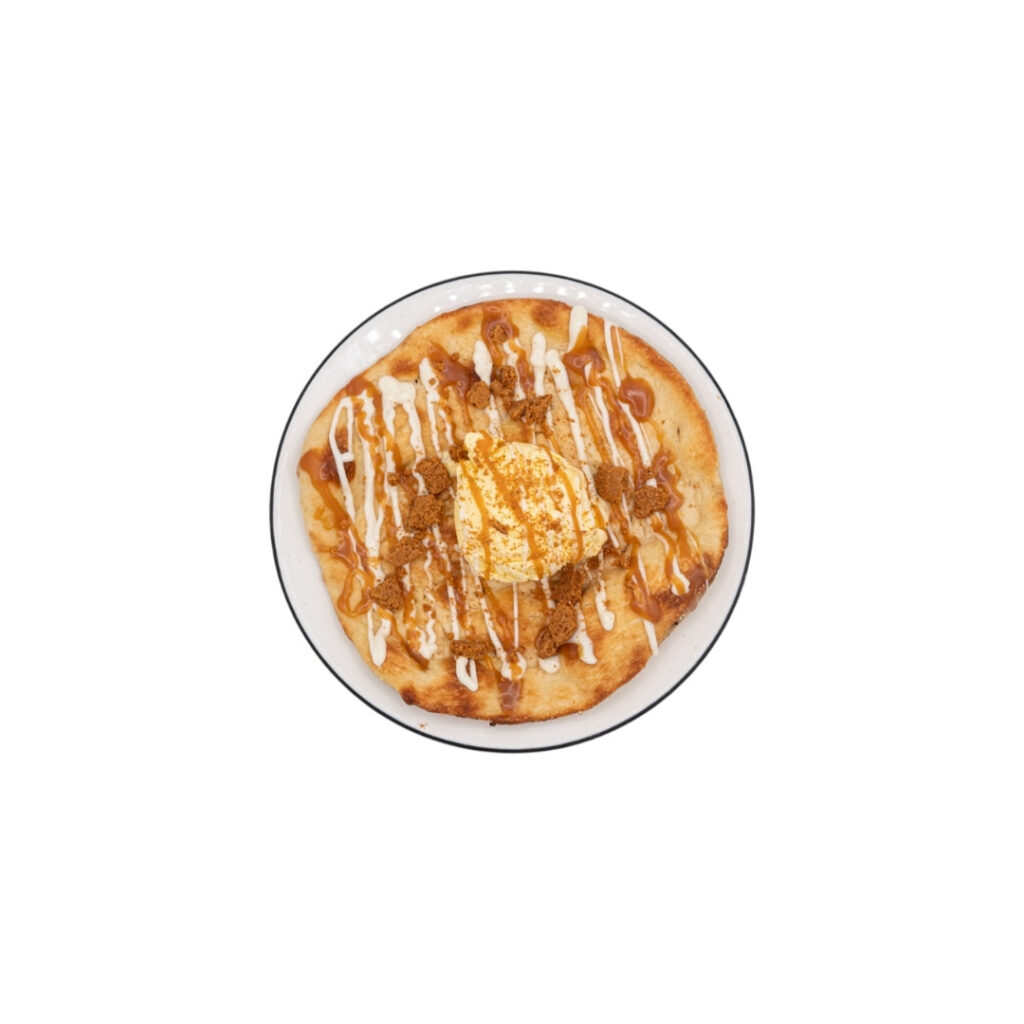 White Chocolate & Salted Caramel Pizza Dolce